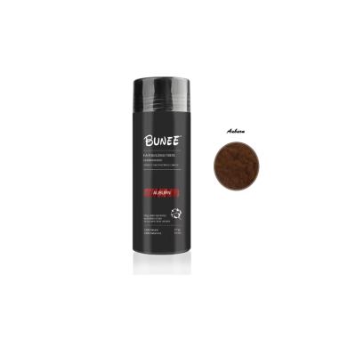 Spray preto Bunee para camuflagem de raízes com amostra de cor castanho