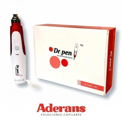Dispositivo Dr. Pen Auto Microneedle System com caixa e logótipo Aderans