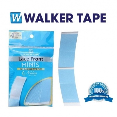 Pacote azul de fita adesiva WALKER TAPE Lace Front Minis com tiras adesivas azuis separadas