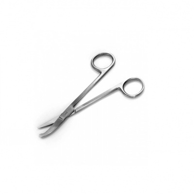 Tesoura de pontas curvas em aço inoxidável