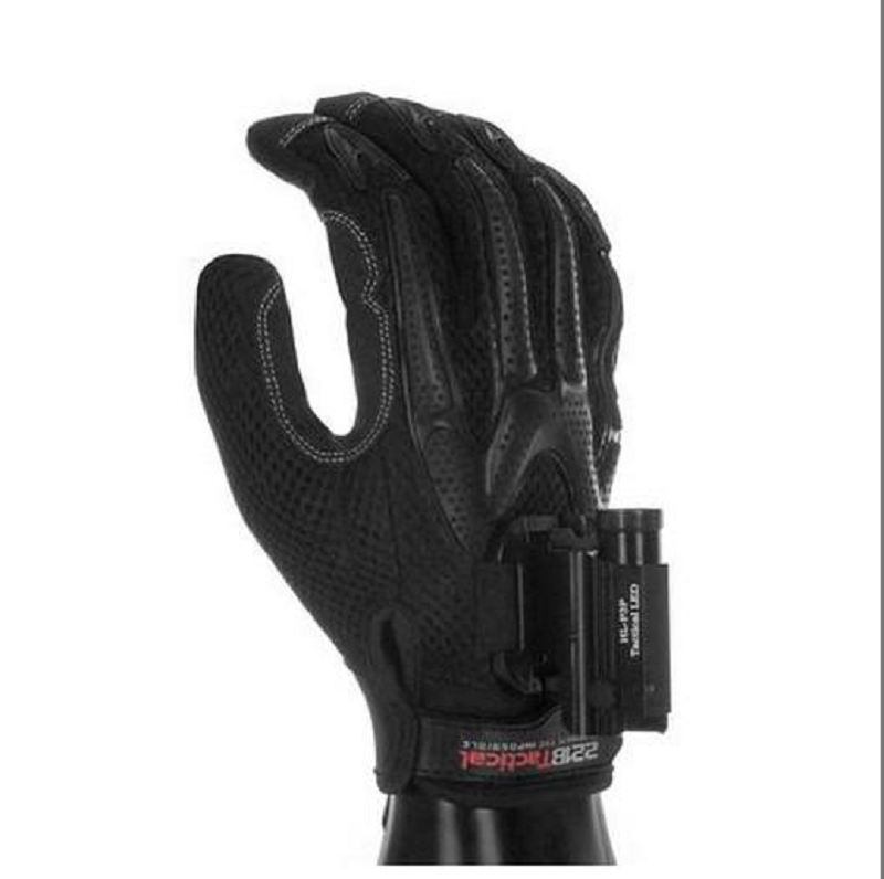 Luvas anti-corte Titan K9 com lanterna P5S  221B Tactical