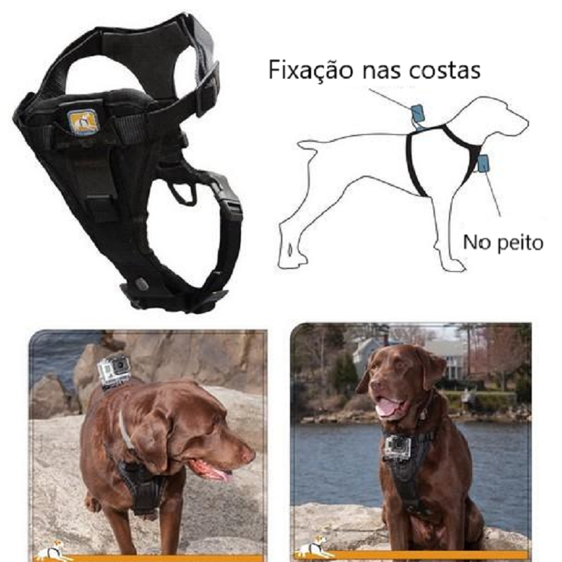 Arnês em Nylon para câmera de tipo GO PRO KURGO