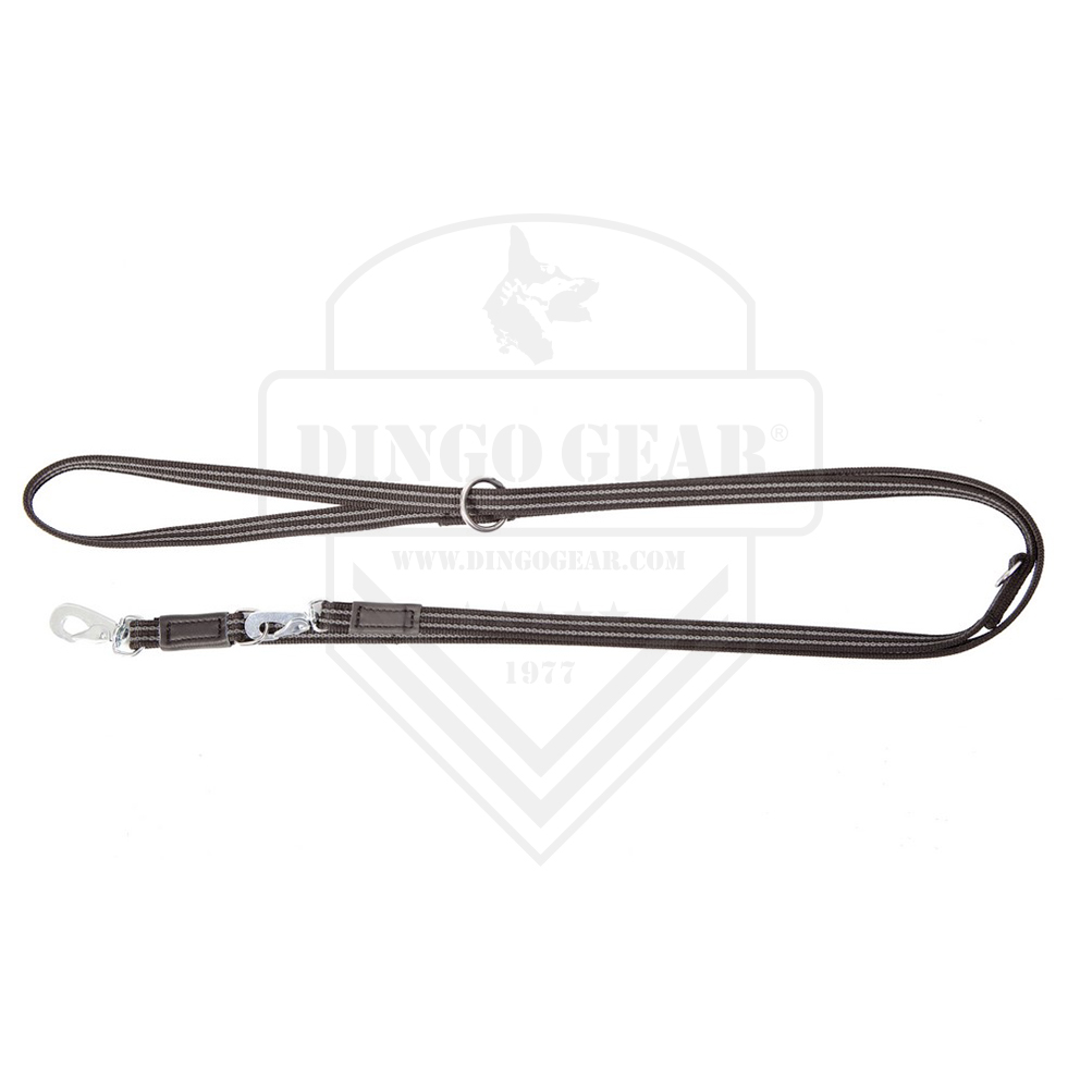 Trela com excertos de borracha Ajustável,com Pega e Mosquetão BGB DINGO GEAR