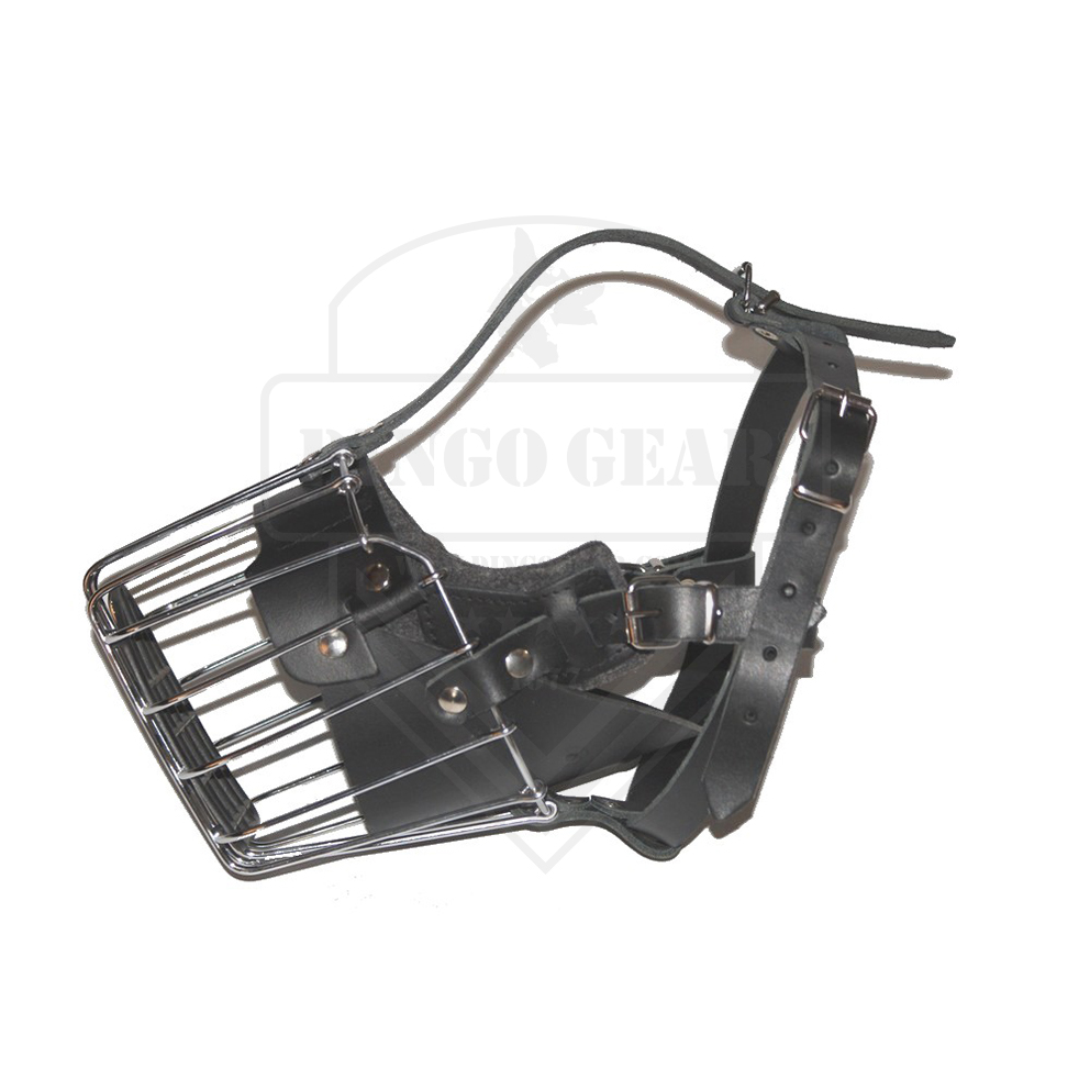 Açaime de metal reforçado para cão Rottweiler DINGO GEAR