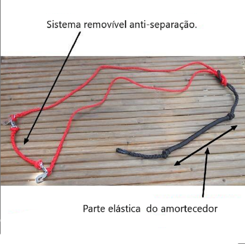 Trela para Bikejoring, Kickebike, Canicross, Skijoring para 2 cães MORIN