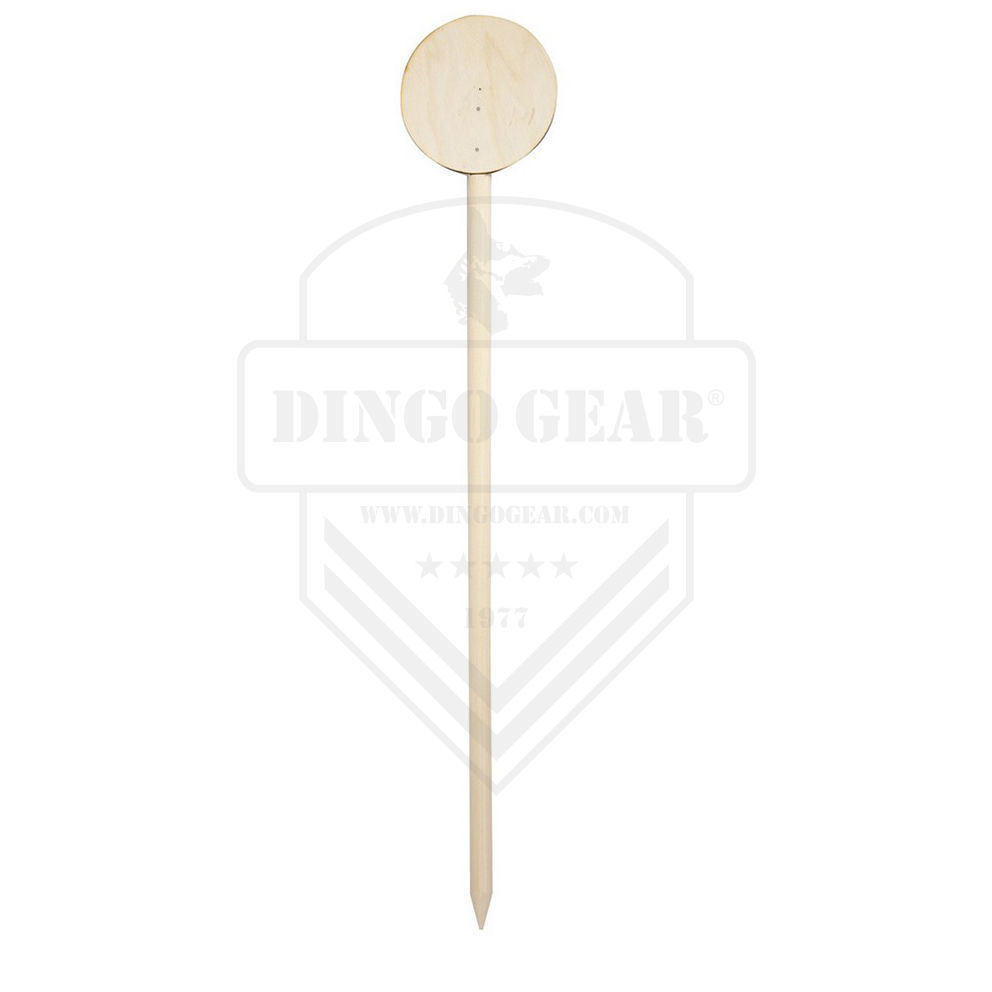 Marcador de madeira com uma placa redonda DINGO GEAR