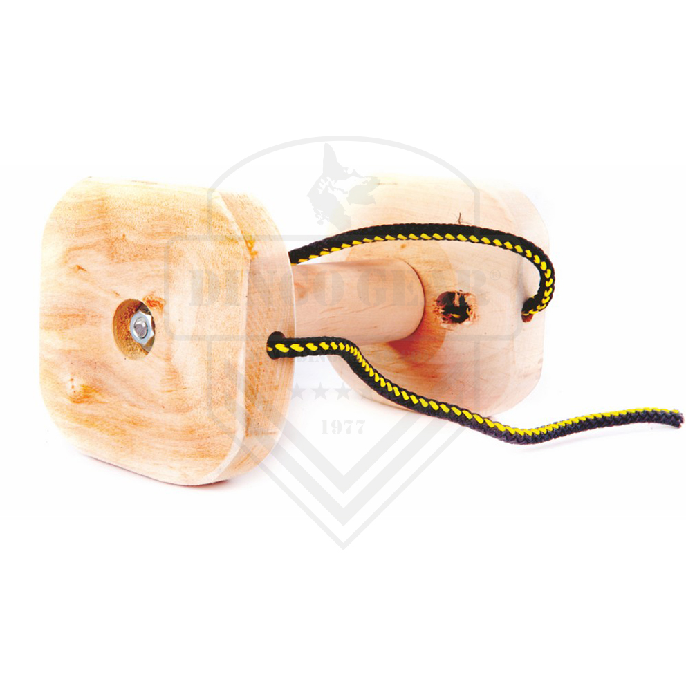 Halter de madeira com corda para treino DINGO GEAR