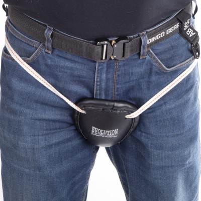 Proteção de virilha em metal Evolutivo - suspensório DINGO GEAR