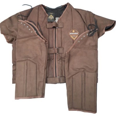 Fato de proteção leve com couro ecológico para treino DINGO GEAR