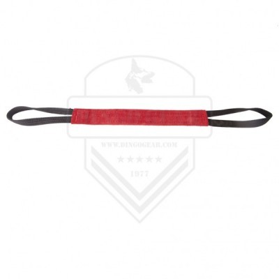 Mordedor de Couro liso e macio 4x35cm com duas pegas DINGO GEAR