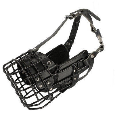 Açaime preto com revestimento de borracha DINGO GEAR