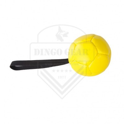 Bola de couro ecológico 18cm com pega DINGO GEAR
