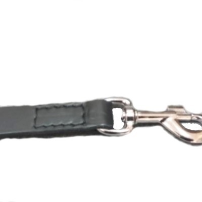 Trela em Couro Preto DINGO GEAR