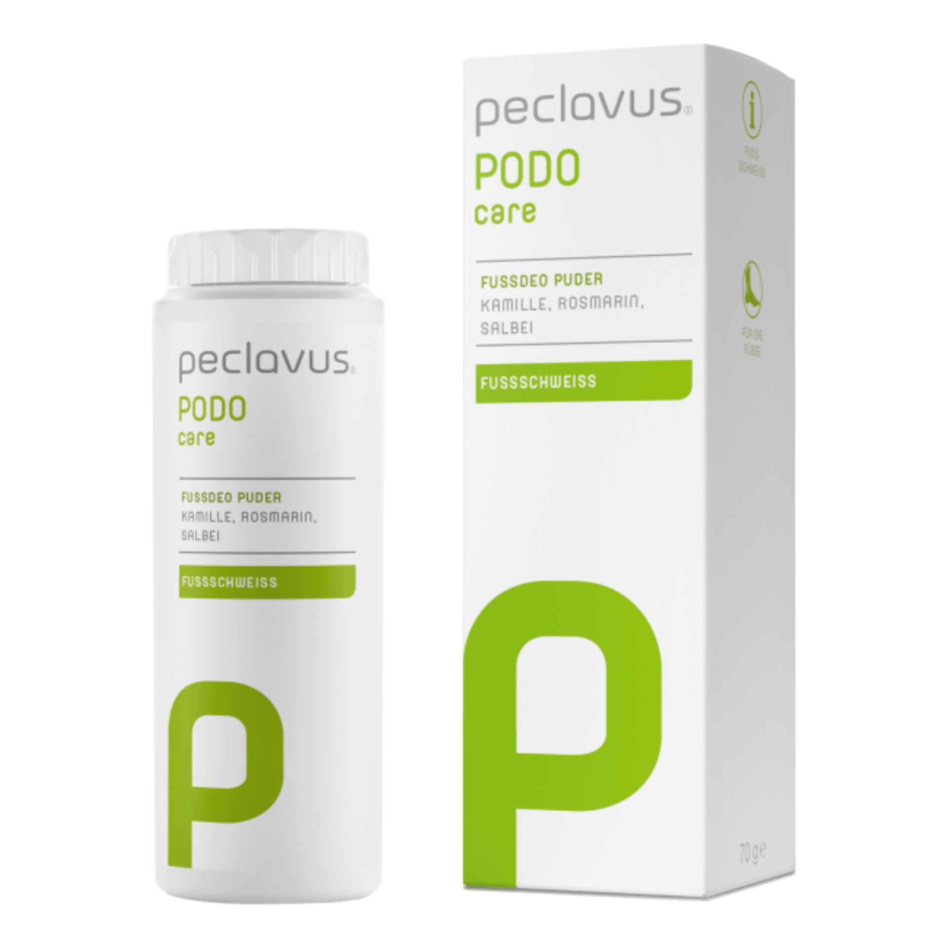 Peclavus®PODOcare Pó desodorizante para pés transpirados 70gr Peclavus®PODOcare Pó desodorizante para pés transpirados 70gr