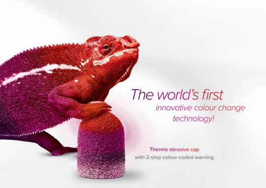 Proteção extra suave com Tecnologia de mudança de Cor Proteção extra suave com Tecnologia de mudança de Cor