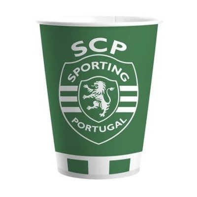 Copo verde com logótipo do SCP Sporting Portugal