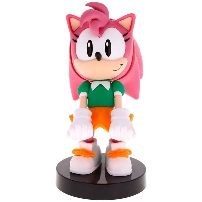 Figura colecionável de personagem feminino com pele e cabelo rosa