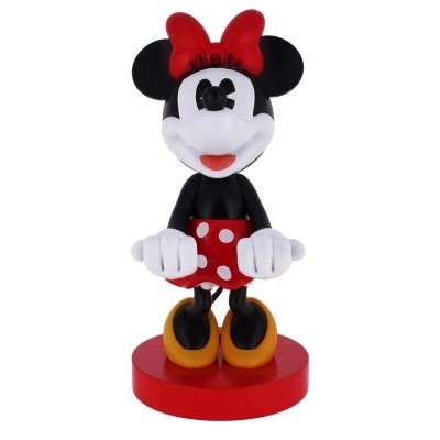 Figura decorativa da Minnie Mouse com vestido vermelho e base vermelha