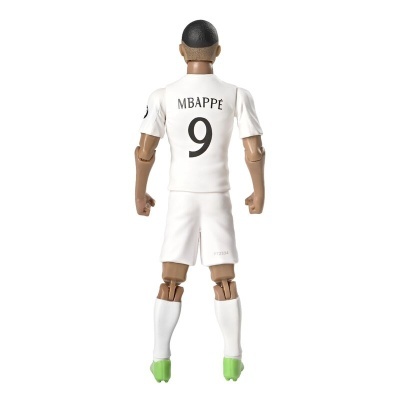 Figura articulada de jogador de futebol com camisola branca MBAPPÉ nº9