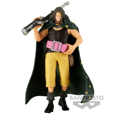 Figura de ação BANPRESTO com capa e arma