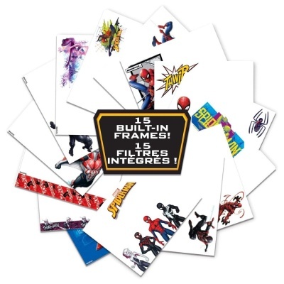 Conjunto de 15 quadros Spiderman com diversas ilustrações coloridas e texto central