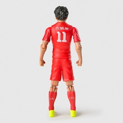 Figura de ação de jogador de futebol com uniforme vermelho, nome e número às costas, meia vermelha com letras LFC e chuteiras amarelas.