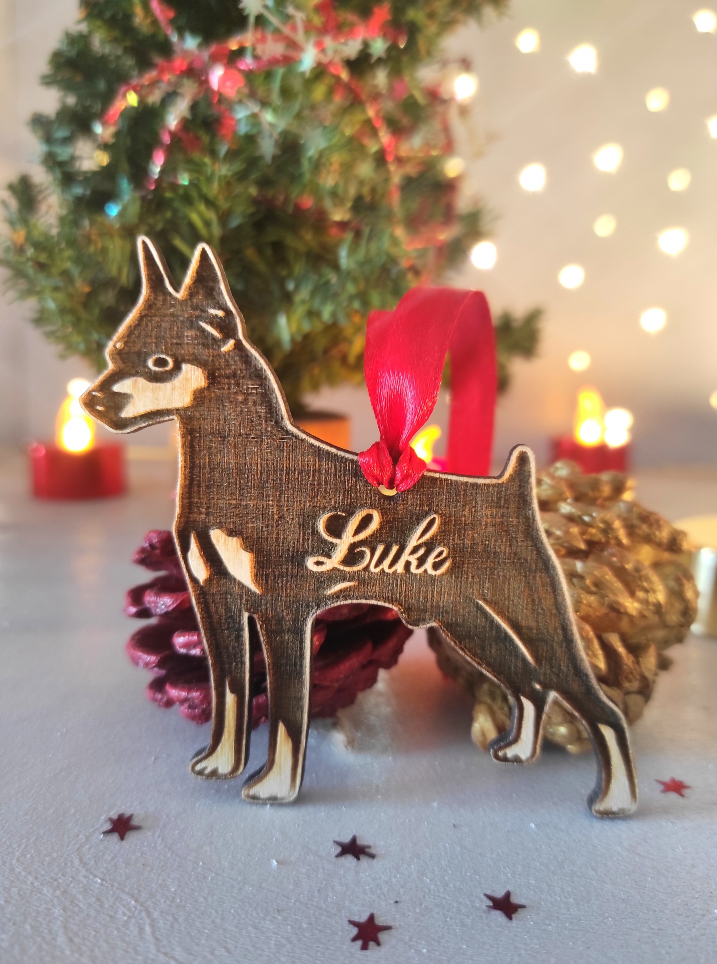 Ornamento "Pinscher" Personalizado