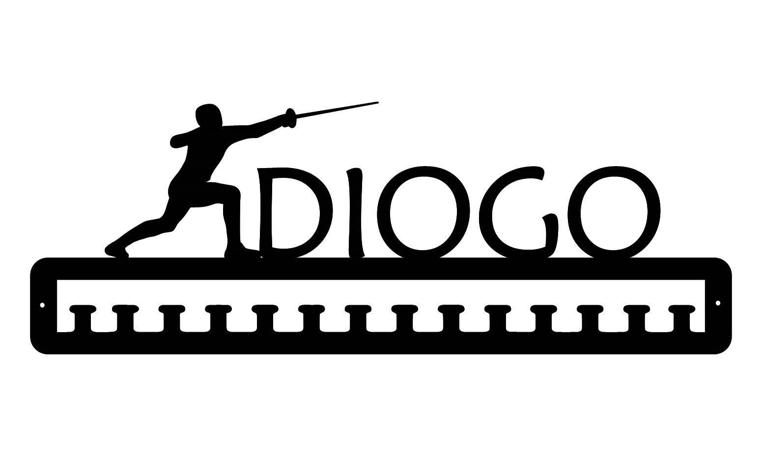 Medalheiro Esgrima Homem