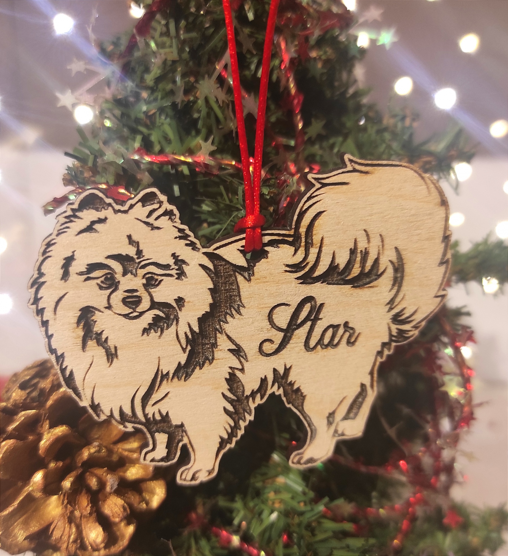 Ornamento "Lulu - Spitz da Pomerânia" Personalizado