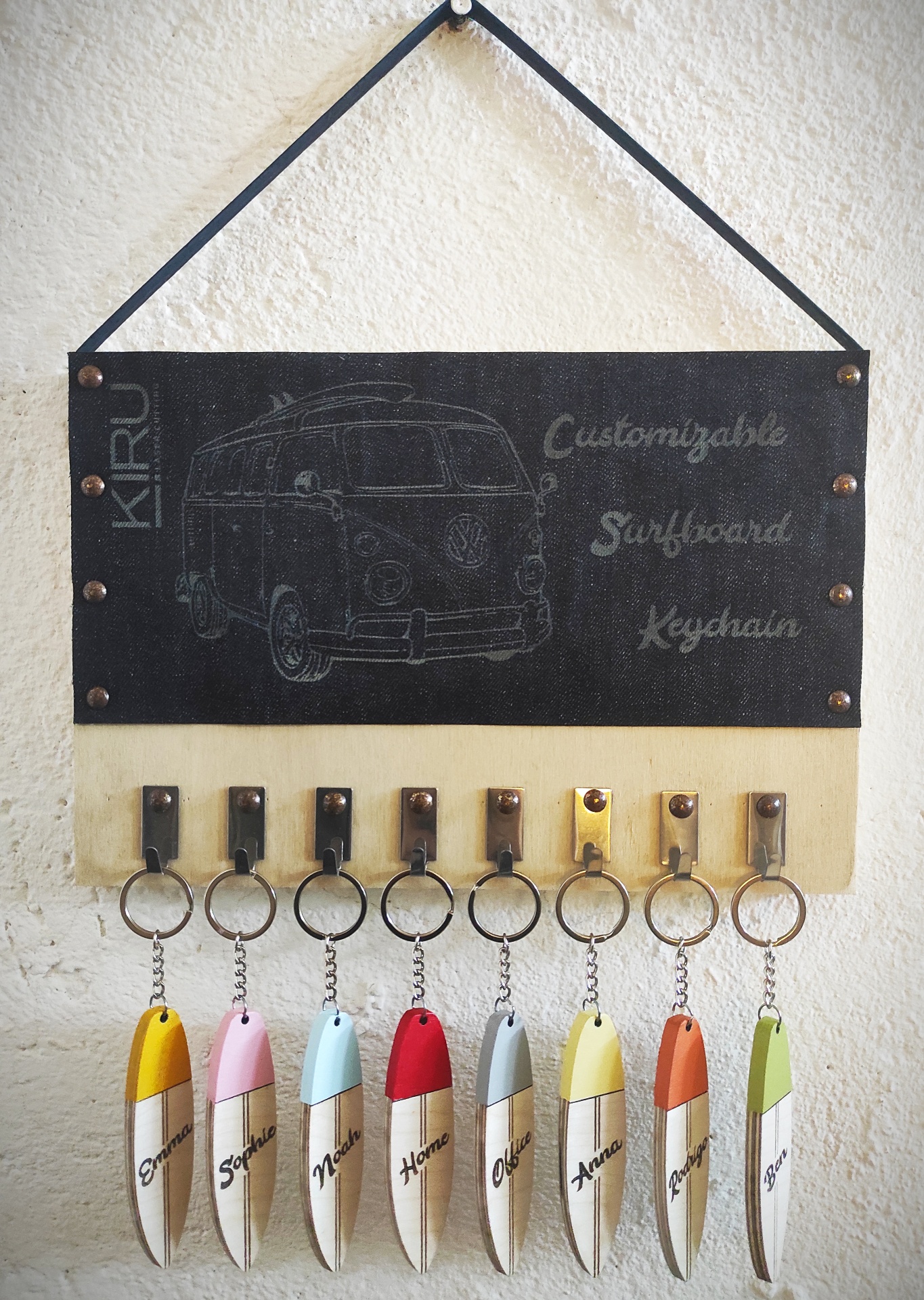 Custom Surfboard Keychain