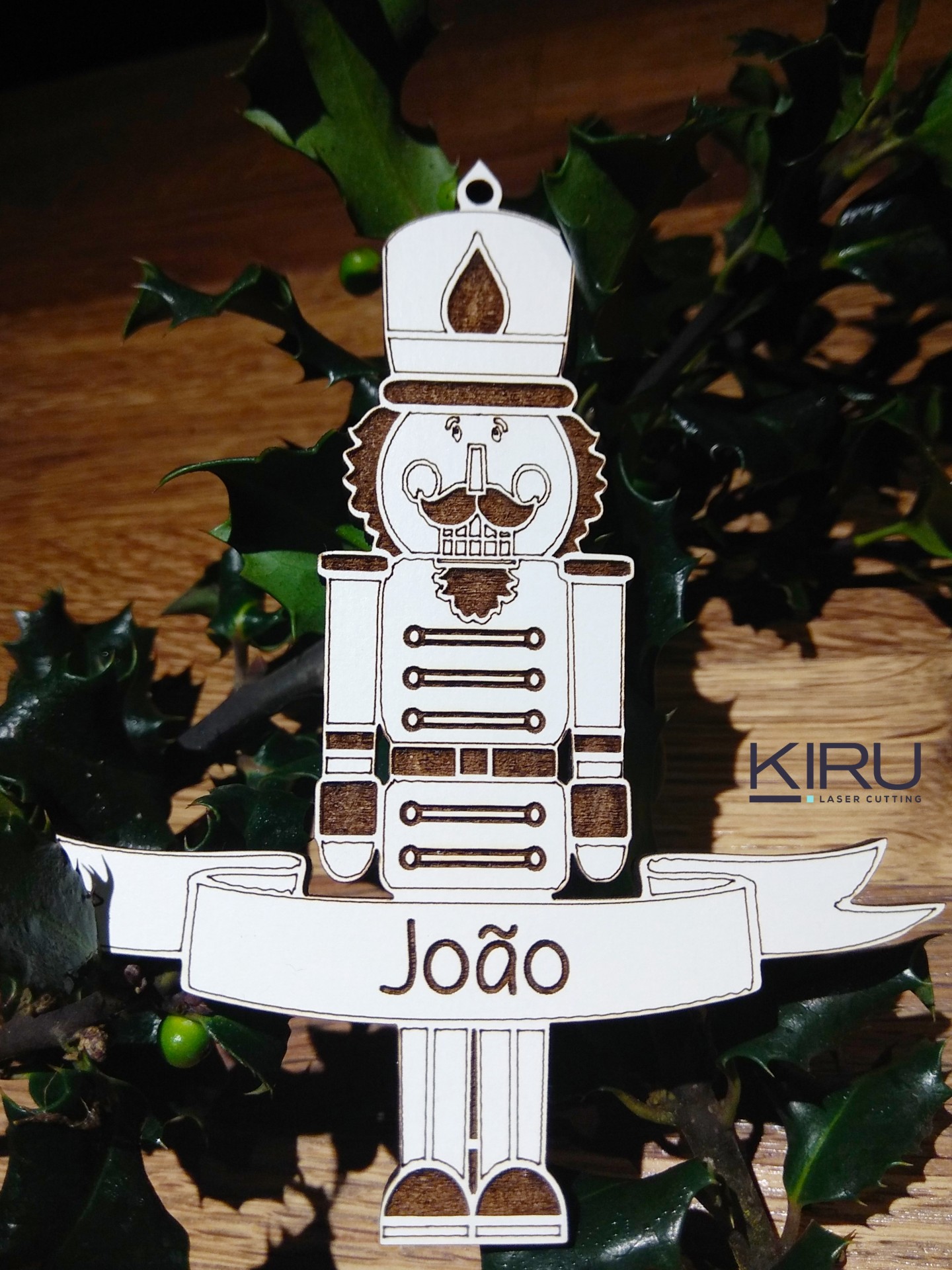 Enfeite de Natal personalizável "Quebra-Nozes"