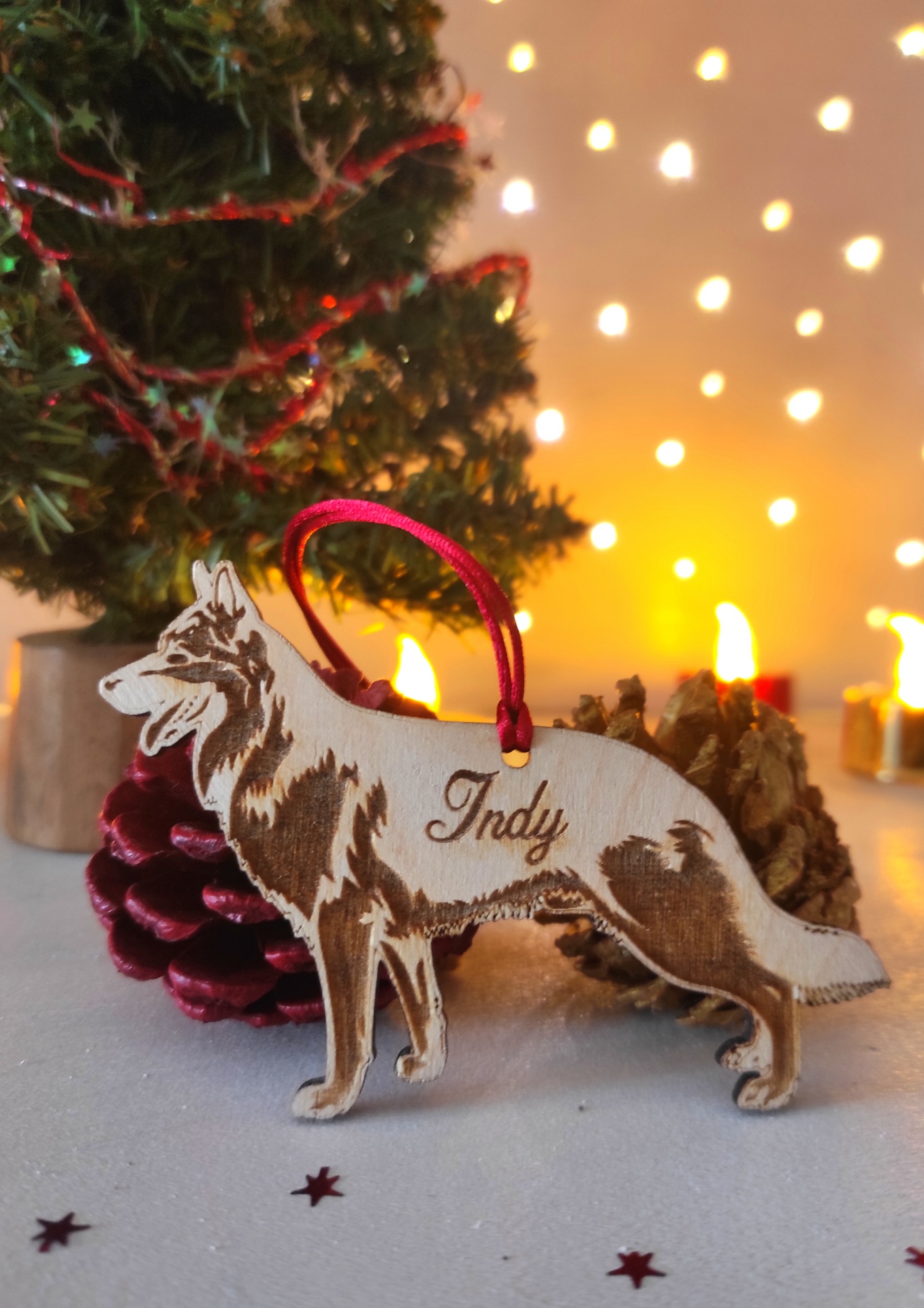 Ornamento "Pastor Alemão" Personalizado