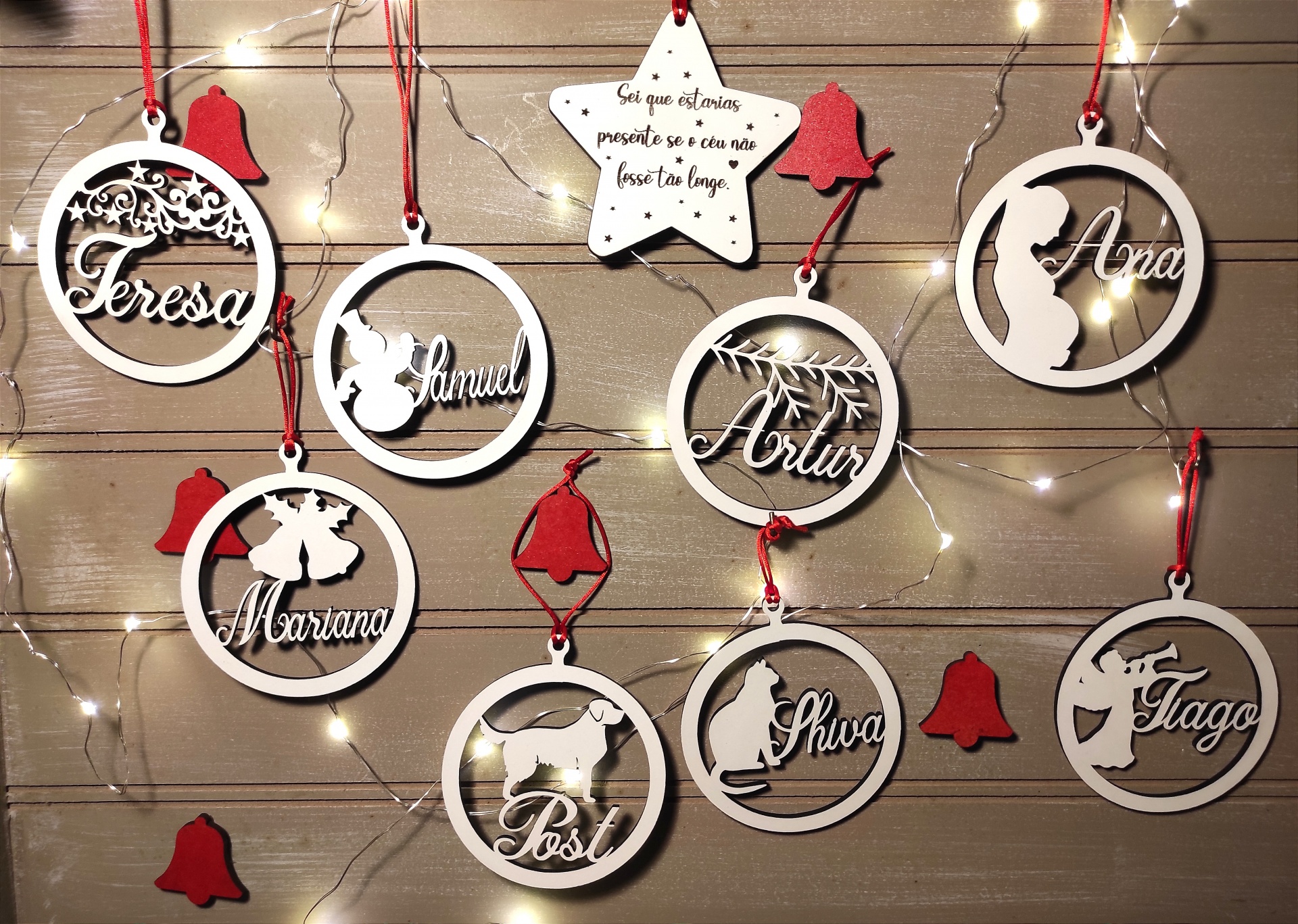 Bolas de Natal com Nome