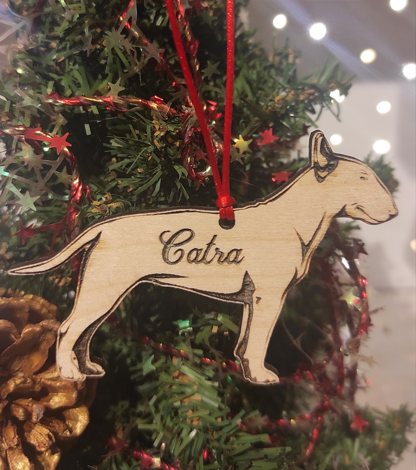 Ornamento "Bull Terrier" Personalizado