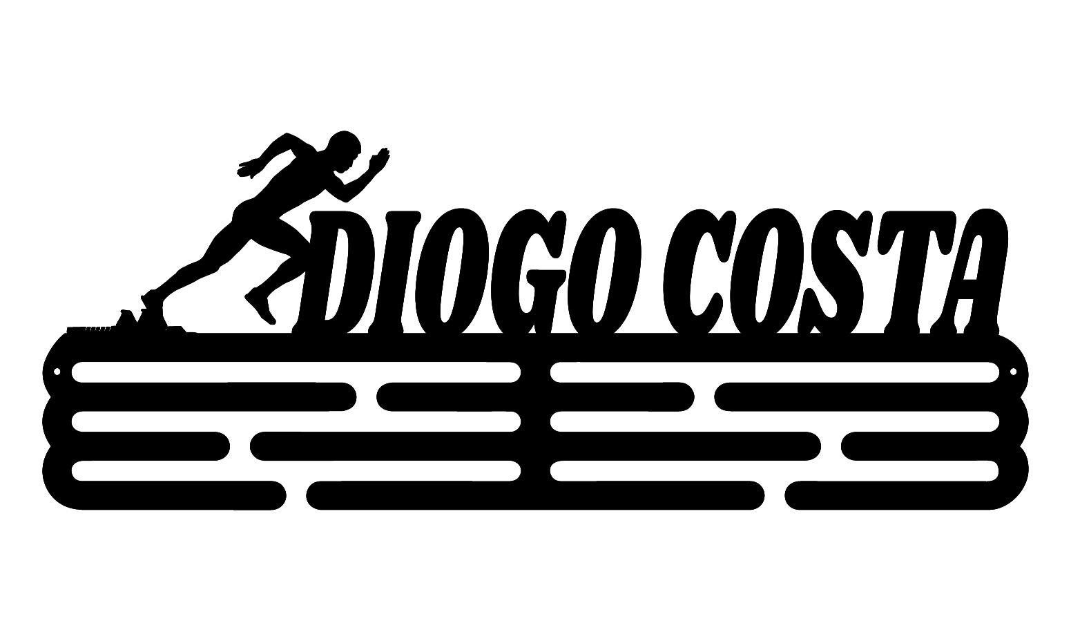 Medalheiro Corredor de Pista