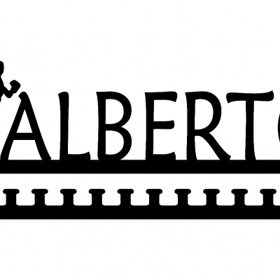 Pendurador de medalhas preto com nome ALBERTO e silhueta de pessoa em pose atlética