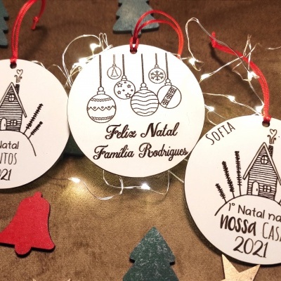 Bolas de Natal com Nome