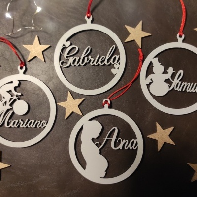 Bolas de Natal com Nome