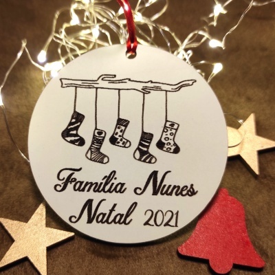 Bolas de Natal com Nome