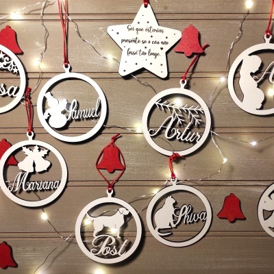 Bolas de Natal com Nome