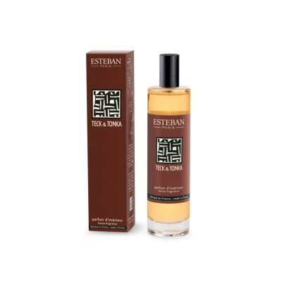 Frasco e caixa de perfume Esteban Paris Teck & Tonka