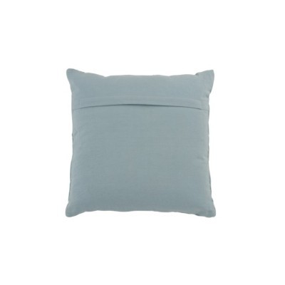 Almofada quadrada azul claro com fecho