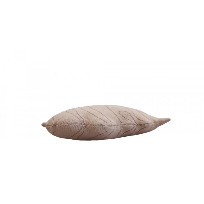 ALMOFADA BABY LEAF ROSE BEGE almofada decorativa castanha clara com padrão abstrato