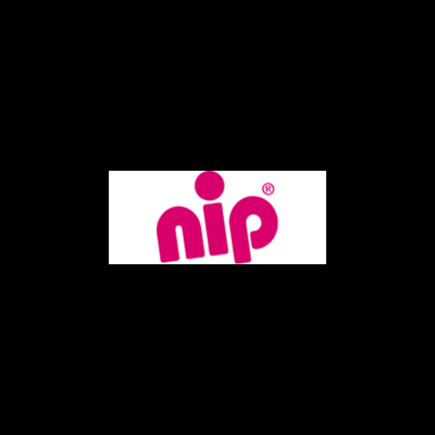 Logótipo da marca 'nip' em rosa