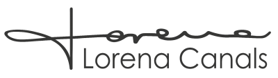 Logótipo da marca Lorena Canals em preto