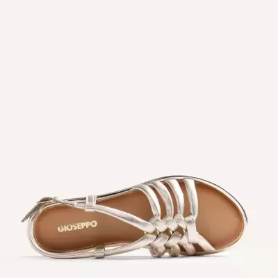 Sandália GIOSEPPO prateada vista de cima