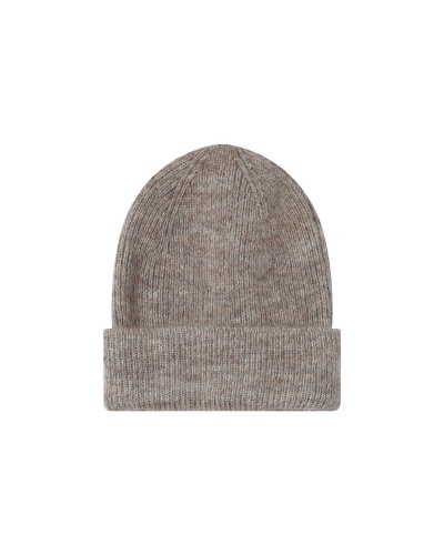 Gorro de malha bege