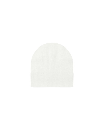 Gorro branco simples de malha