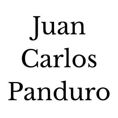 Texto preto em fundo branco Juan Carlos Panduro