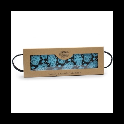 Bolsa térmica de trigo Luxury Lavender Wheatbag em embalagem de cartão